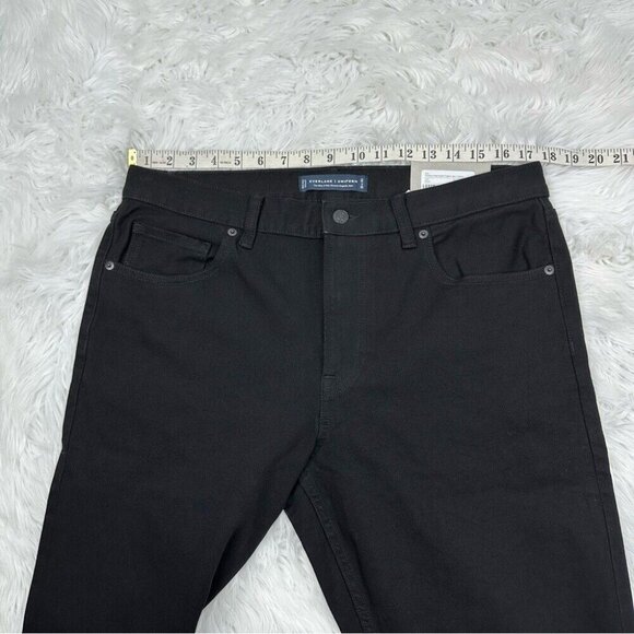 Everlane‎ Uniform Men’s Black The Slim 4-Way Stretch Organic Cotton Jean W35/L30 - Picture 8 of 11